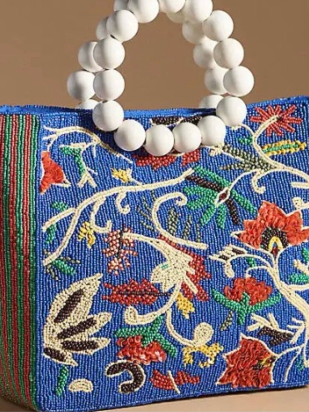 Anthropologie Beaded Tote - Picture 2 of 8